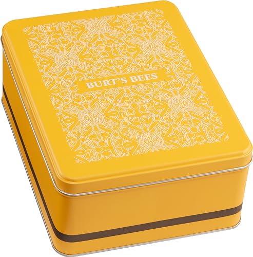 Burt's Bees Classics Gift Set – 6 Products in Tin: Cuticle Cream, Hand Salve, Lip Balm & Mor