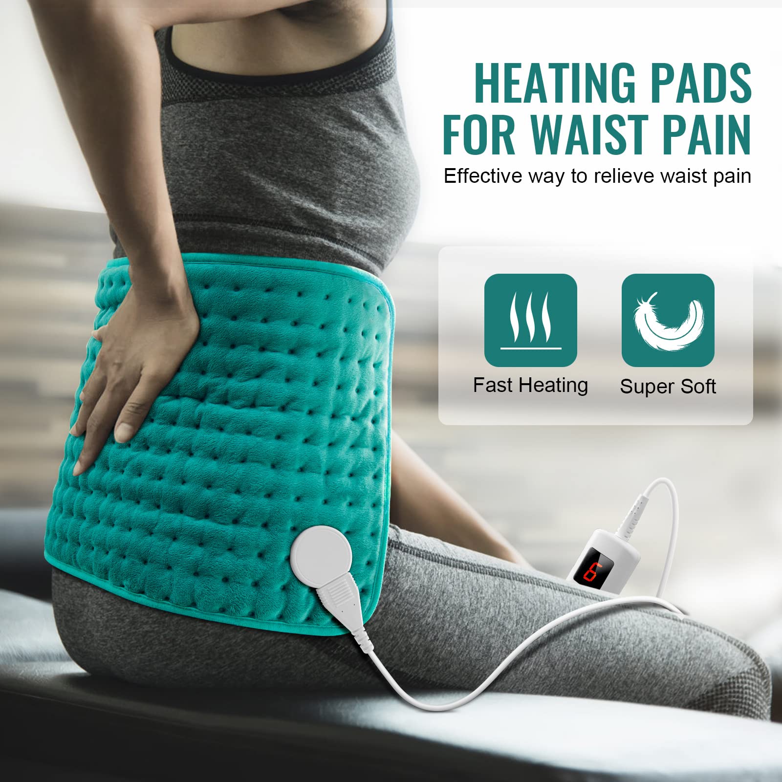 Electric Heating Pads for Back Neck Shoulder Pain Relief