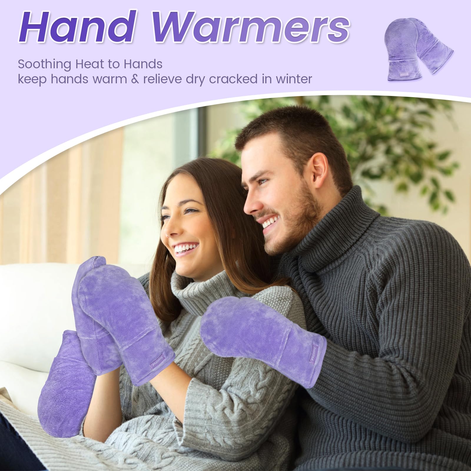 SuzziPad Heated Gloves – Microwavable Arthritis Hand Warmers