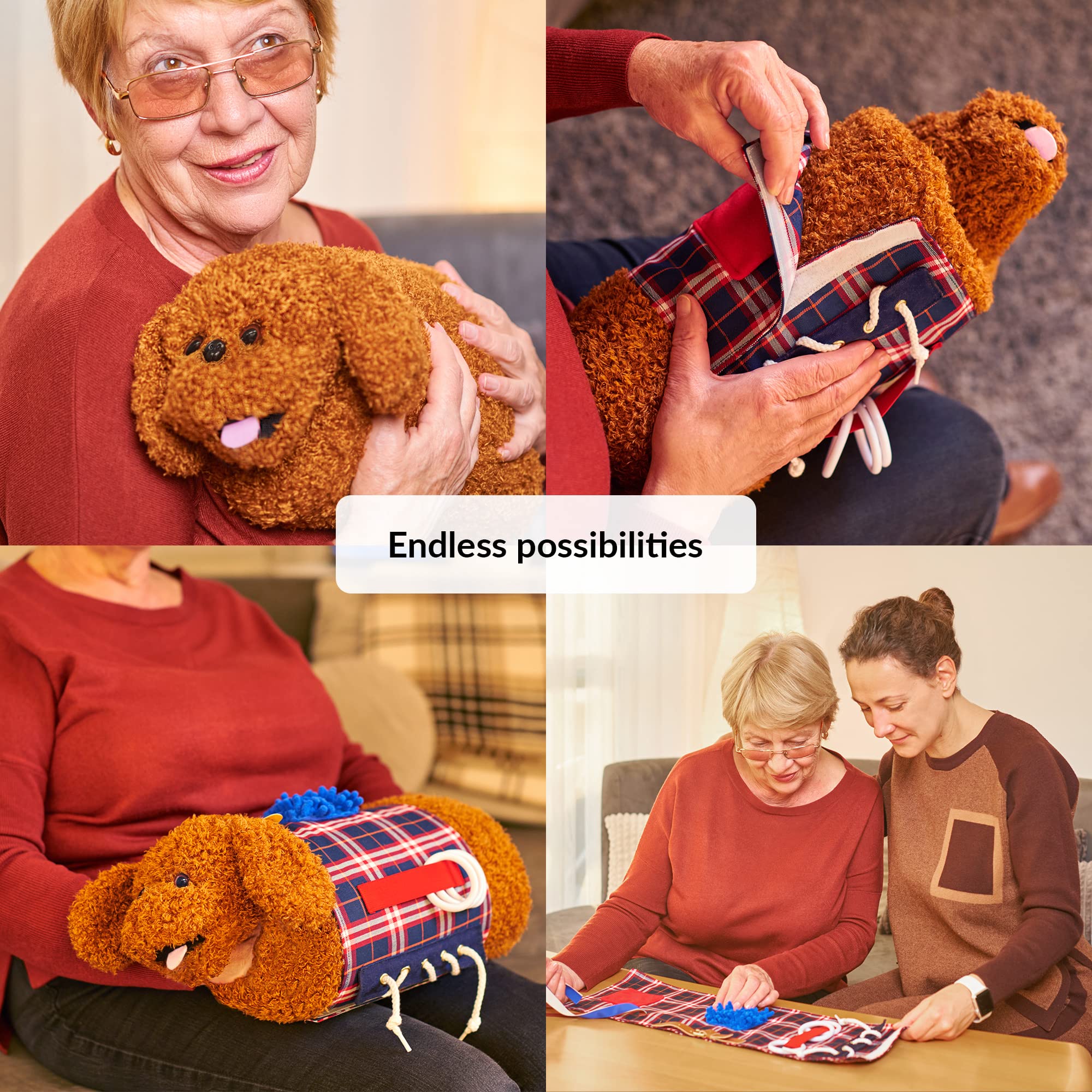 Fidget Muff & Blanket for Dementia – Sensory Fidget Toy for Elderly with Alzheimer’s