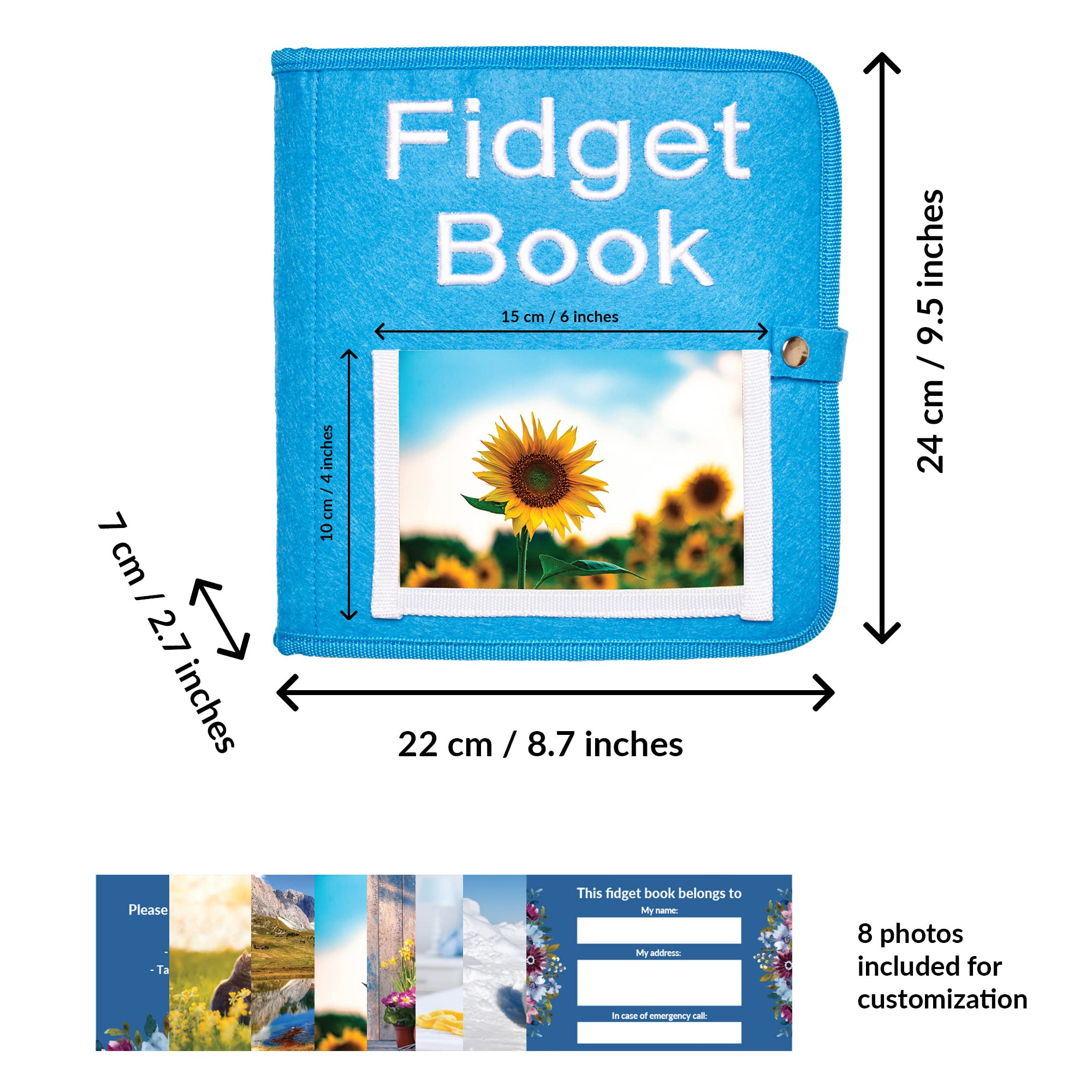 Fidget Book & Blanket for Dementia – Sensory Toys for Seniors with Alzheimer's