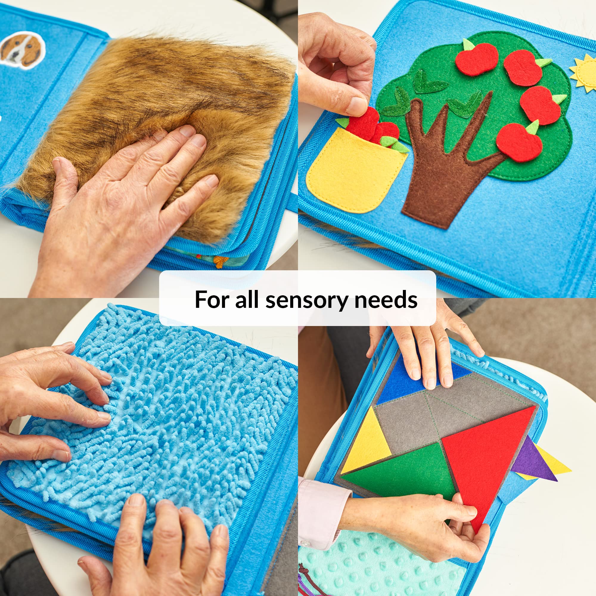 Fidget Book & Blanket for Dementia – Sensory Toys for Seniors with Alzheimer's