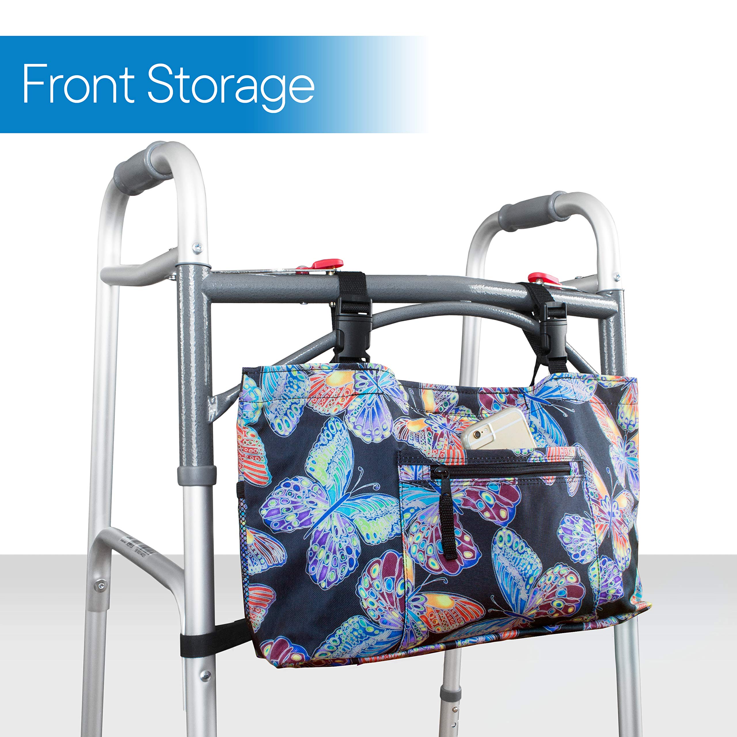 RMS Water Resistant Walker & Scooter Tote Bag – Butterfly