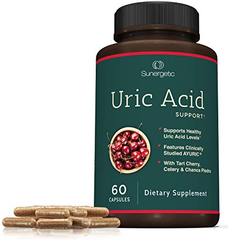 Sunergetic Premium Uric Acid Support Supplement Uric Acid Cleanse & Kidney Support 60 Veg Caps