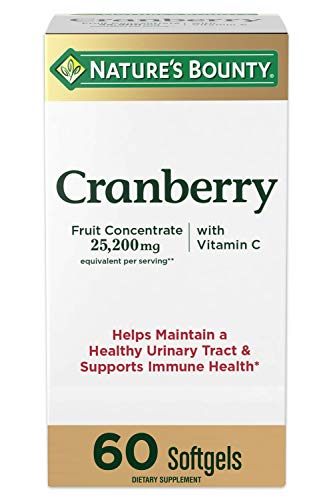 Nature's Bounty Cranberry Softgels Urinary Tract & Immune Health Support - 60 Count