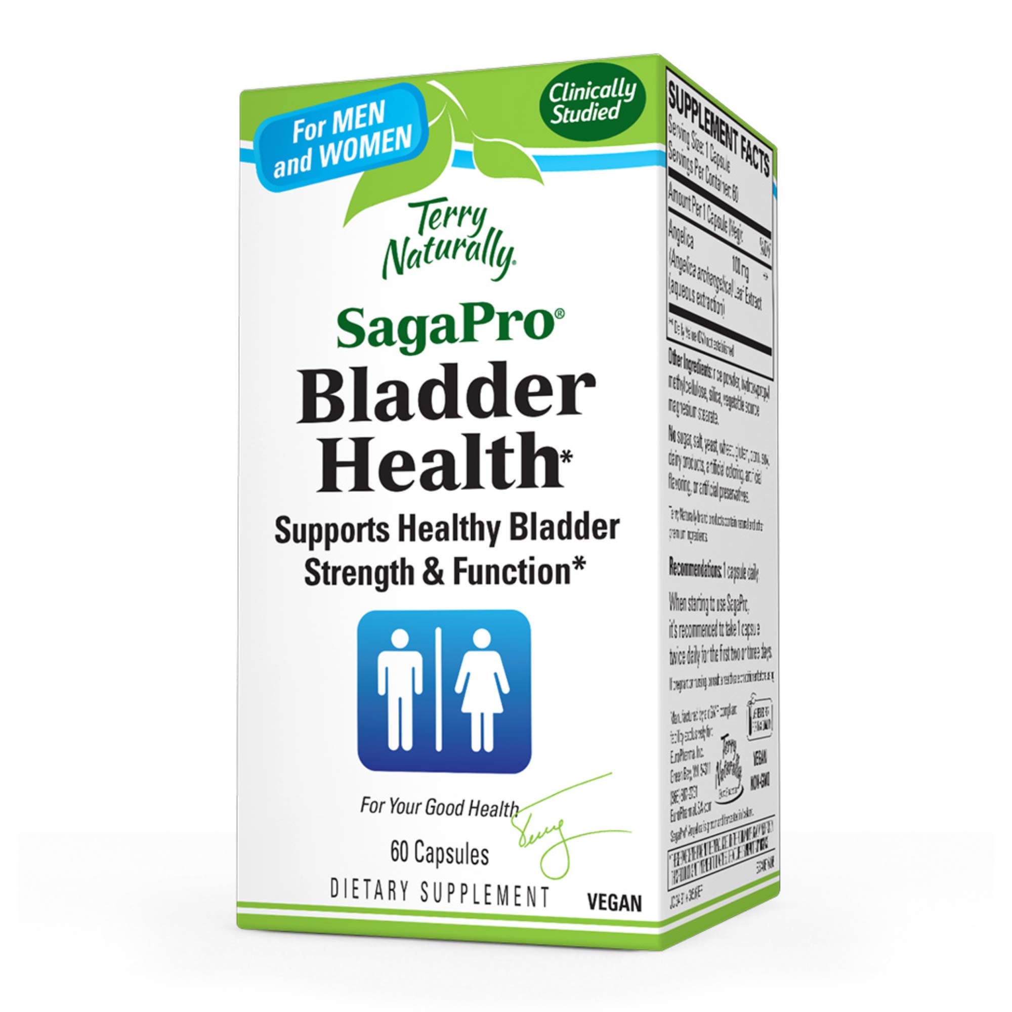 Terry Naturally SagaPro Bladder Health Support - 60 Vegan Capsules