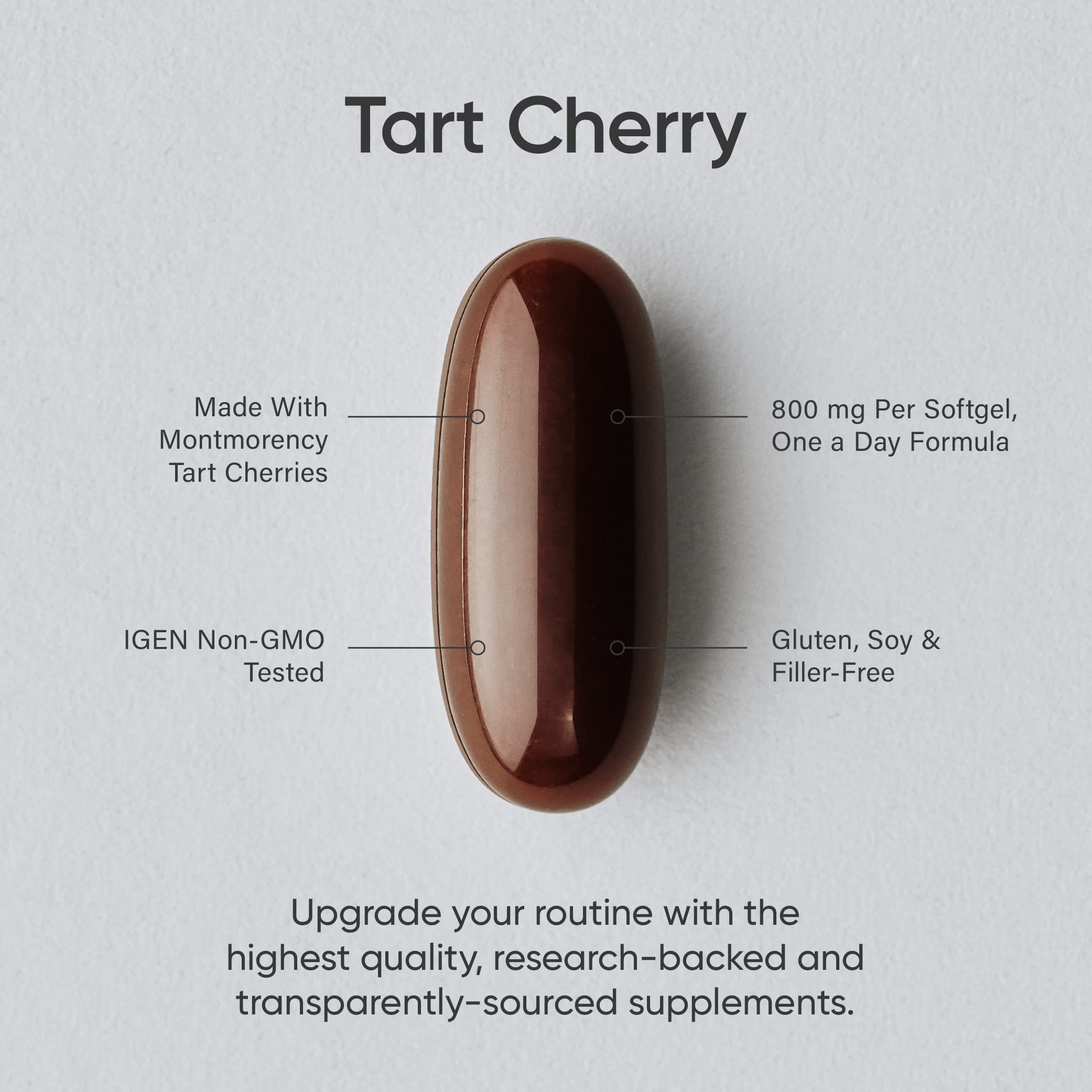 Sports Research Tart Cherry Concentrate - Made from Montmorency Tart Cherries 60 Liquid Softgels