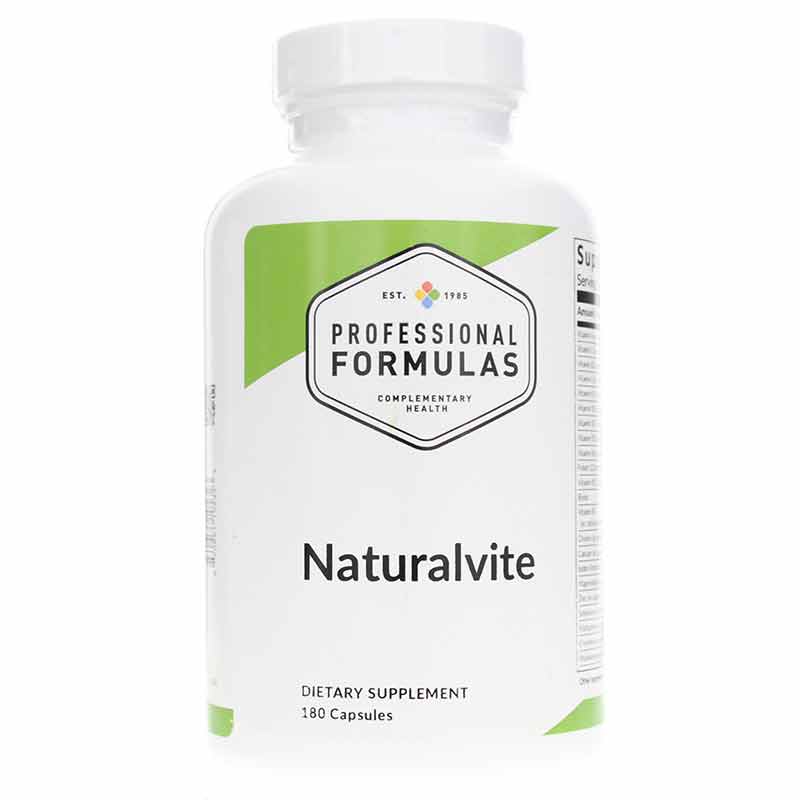 Professional Formulas Naturalvite Multivitamin 180.0 Capsules 180 Capsules